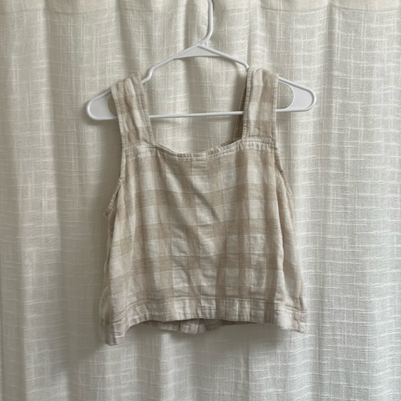 Linen Crop Top - Picture 1 of 4